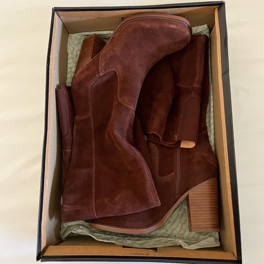 FREE PEOPLE - KELSI DAGGER - Loganos Suede Coffee Bean Color - 7.5 Size